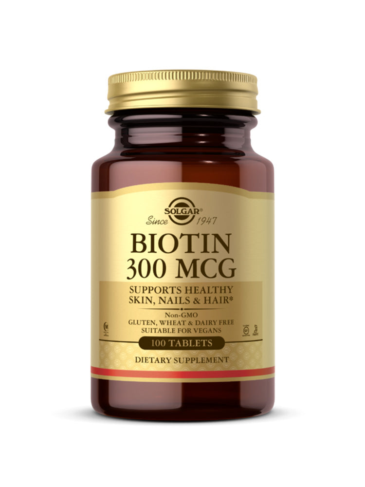 Solgar Biotin 300 mcg 100 tablets