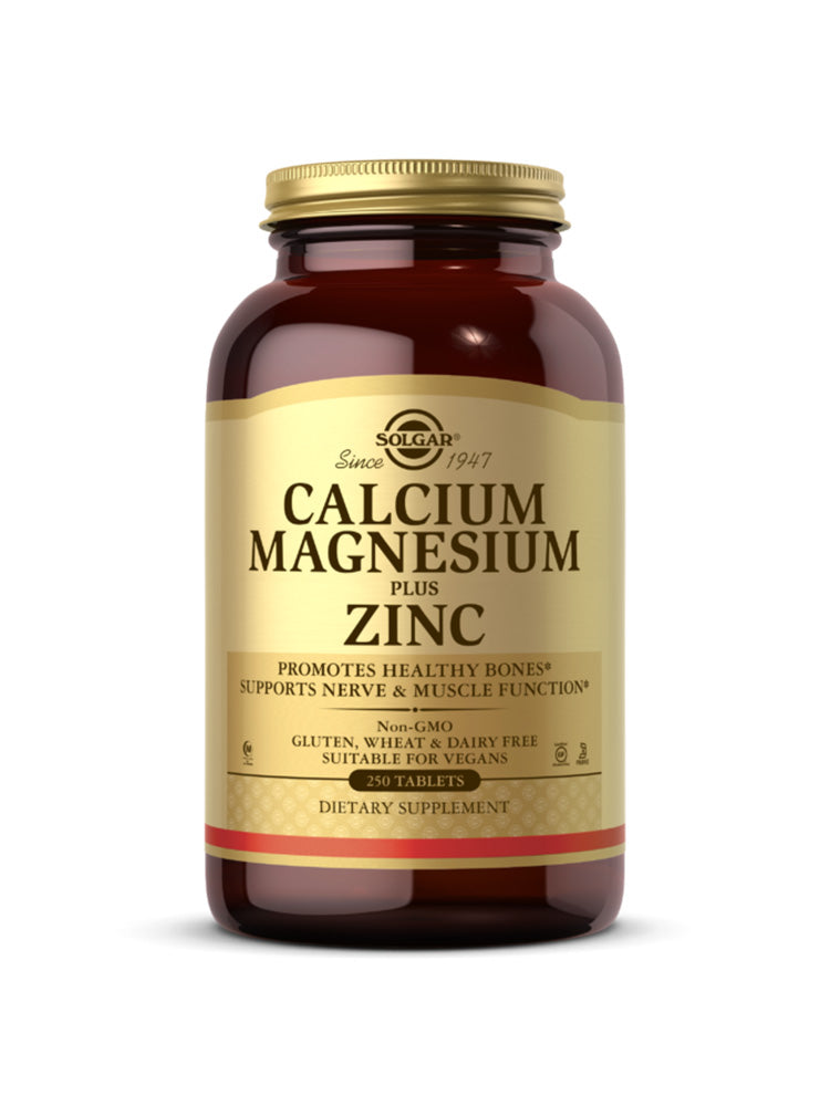Solgar Calcium Magnesium Plus Zinc Tab 250 tablets