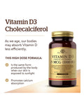 Solgar Vitamin D3 (Cholecalciferol) 1000 IU Softgel 250 tablets