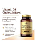 Solgar Vitamin D3 (Cholecalciferol) 5000 IU Softgel 100 tablets