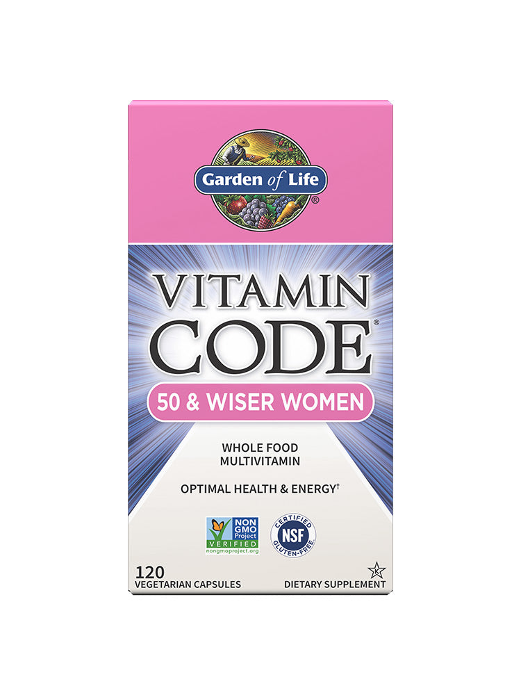 Garden of Life Vitamin Code 50 & Wiser Women 120 capsules