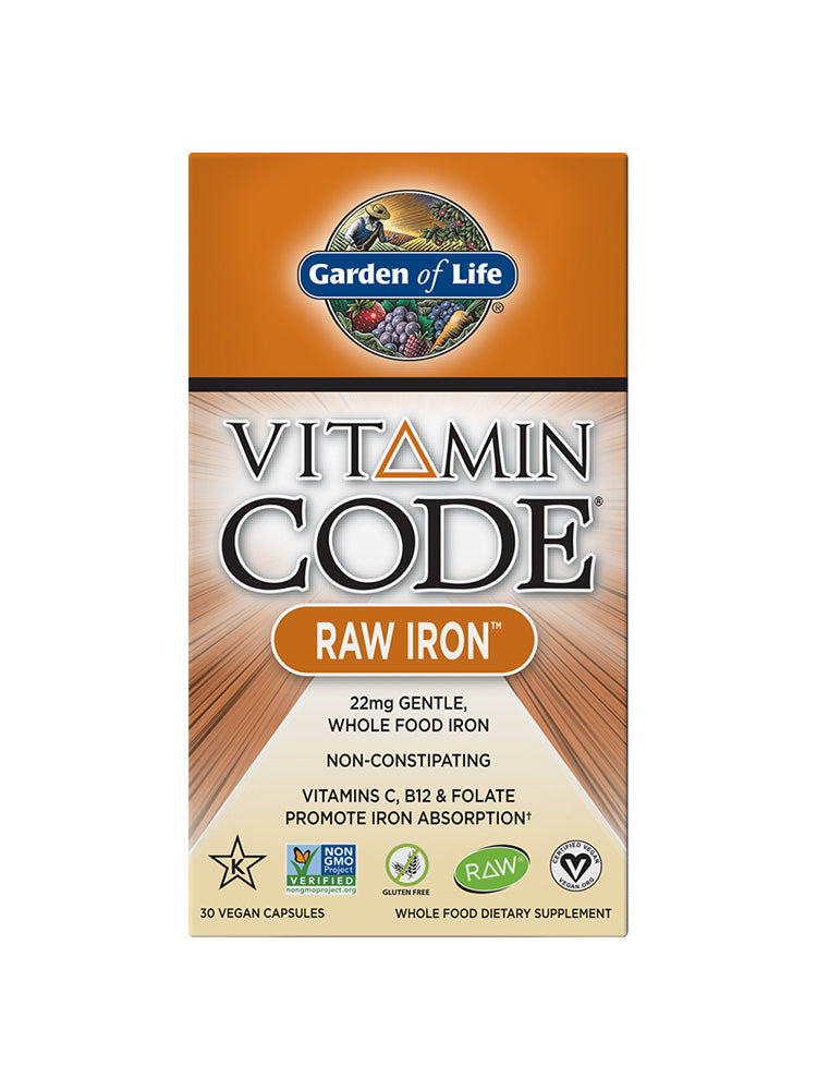 Garden of Life Vitamin Code Raw Iron 30 capsules
